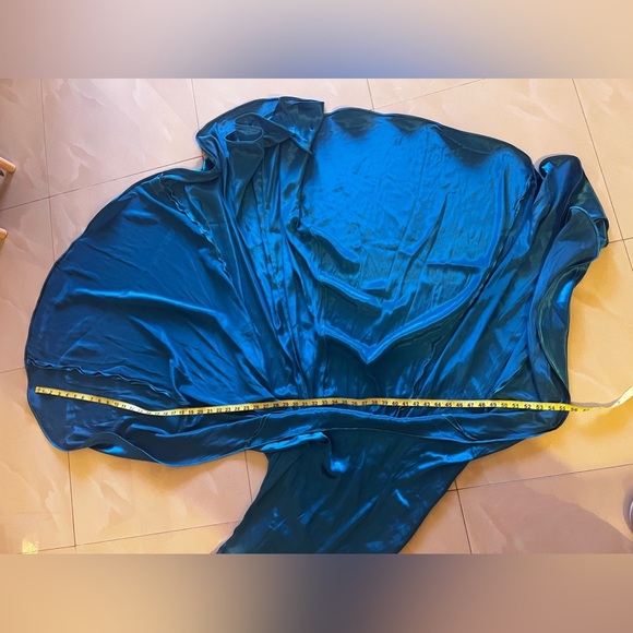 CESAR ROSARIO Ladies Blue Formal Dress Ball Gown Asimétrico Wedding Party . PROM - Picture 10 of 16